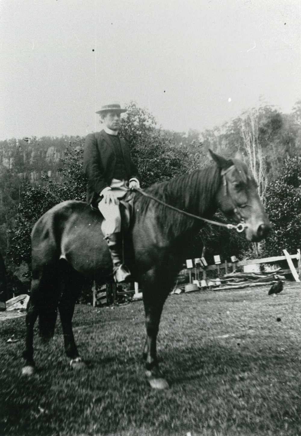 A Member of the Clergy Visiting 'Clover Hill'