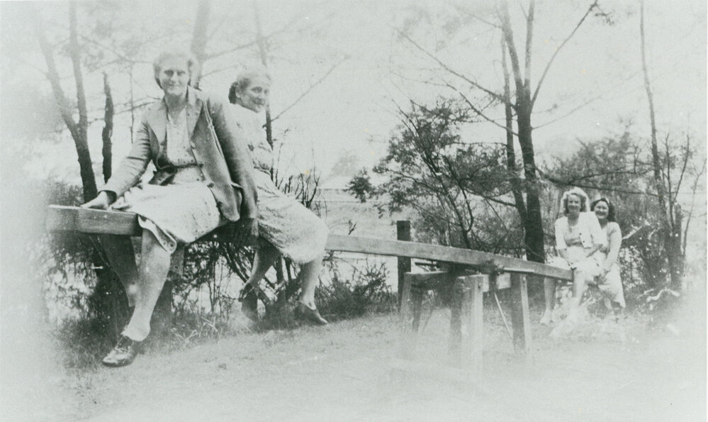 Albion Park ladies on a seesaw