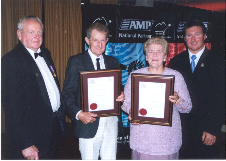 Premier's 2001 Awards winners Colin Crawford &amp; Kathleen Hill