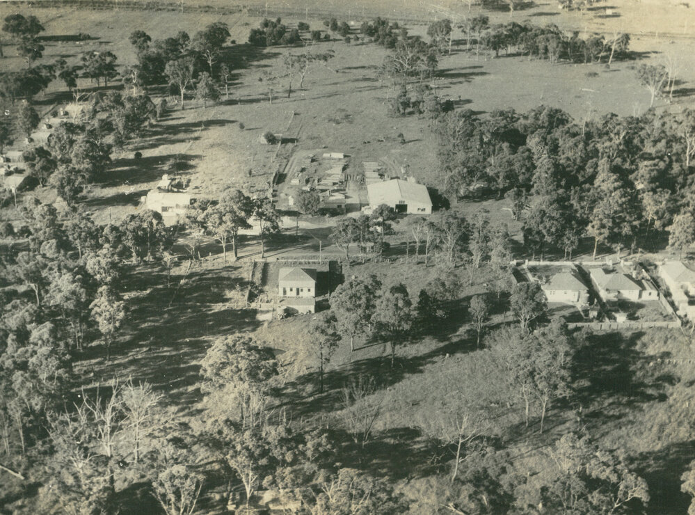 Aerial view of Albion Park Building Supplies 1952