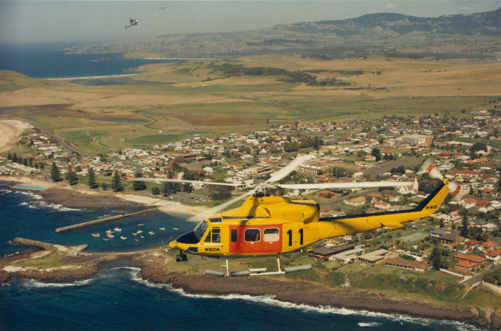 NSCA helicopter over Shellharbour
