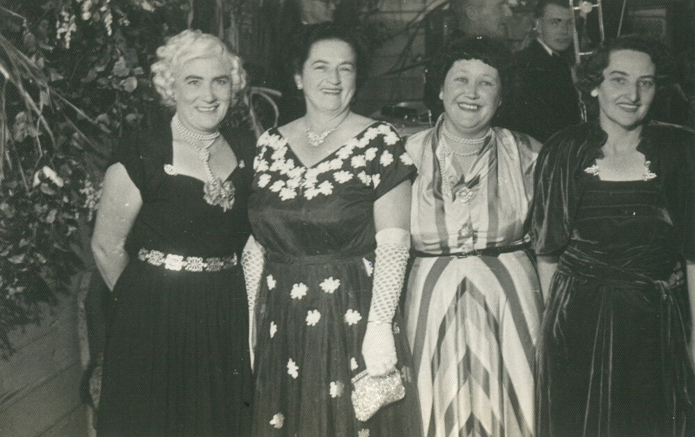 Essie Stubbs, Mary Tobin, Thelma O'Gorman and Edith Grey