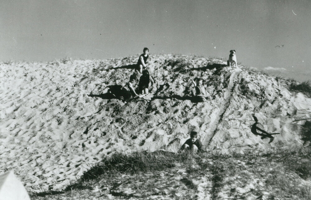 Children on the sand hills at Warilla Beach