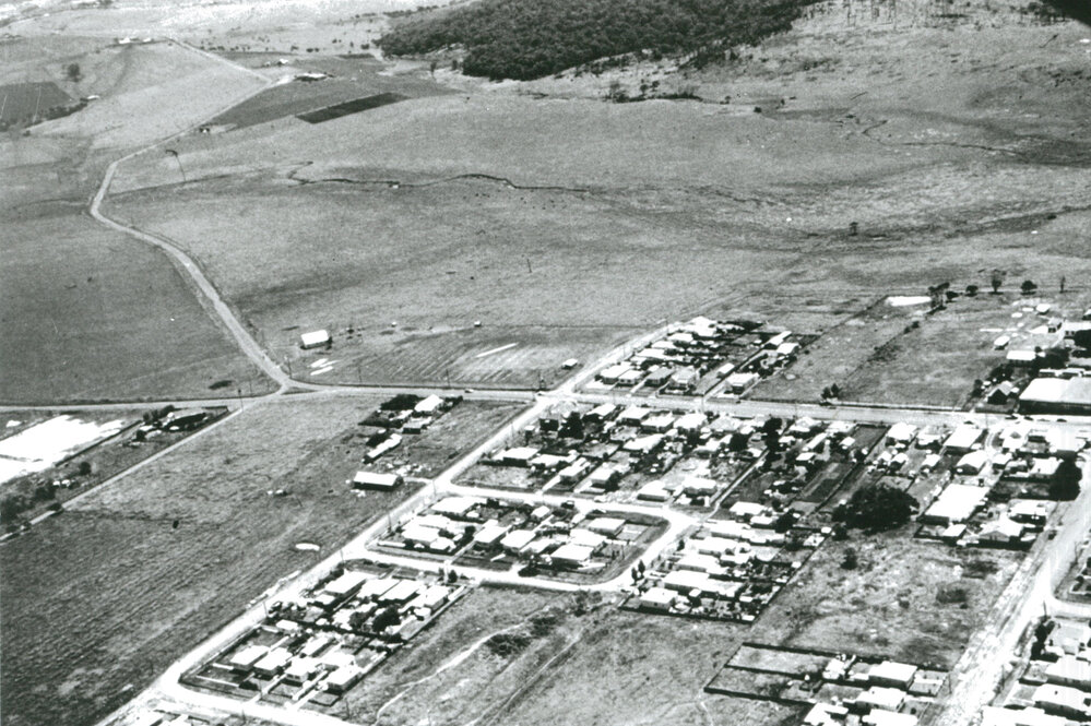 Aerial view Shellharbour west 1956