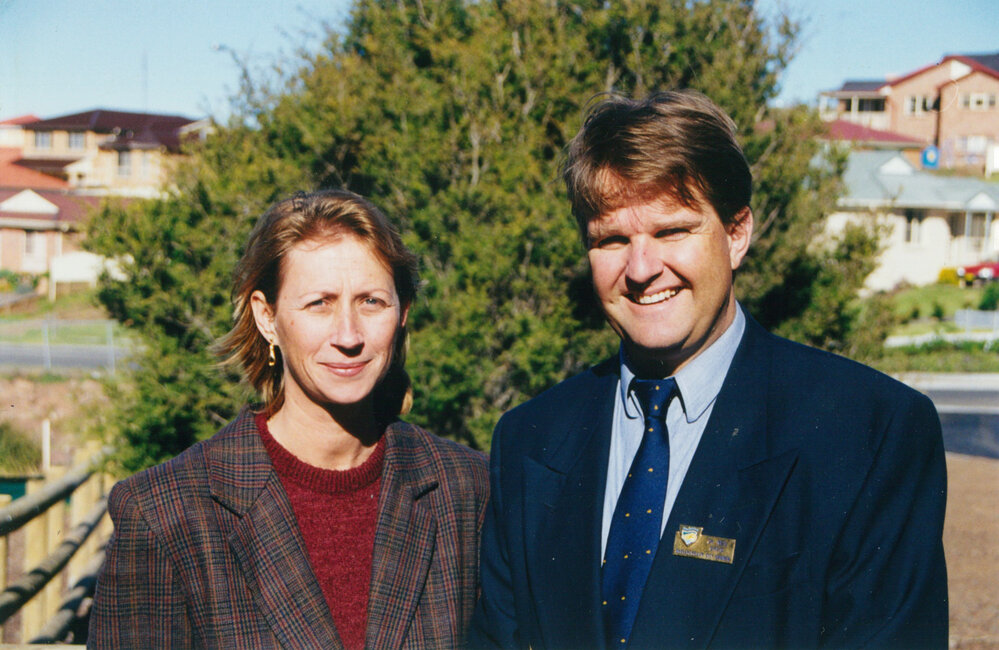 Cr Sharon Bird and Cr Neil Greig
