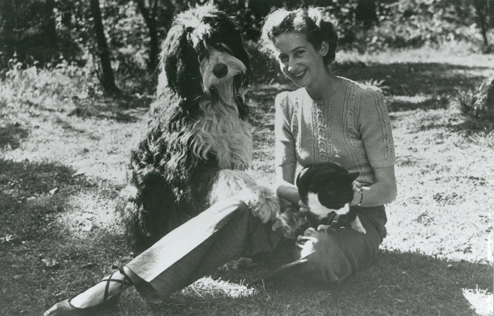Jean Turner with her Cat, Shaster and Dog, Roger