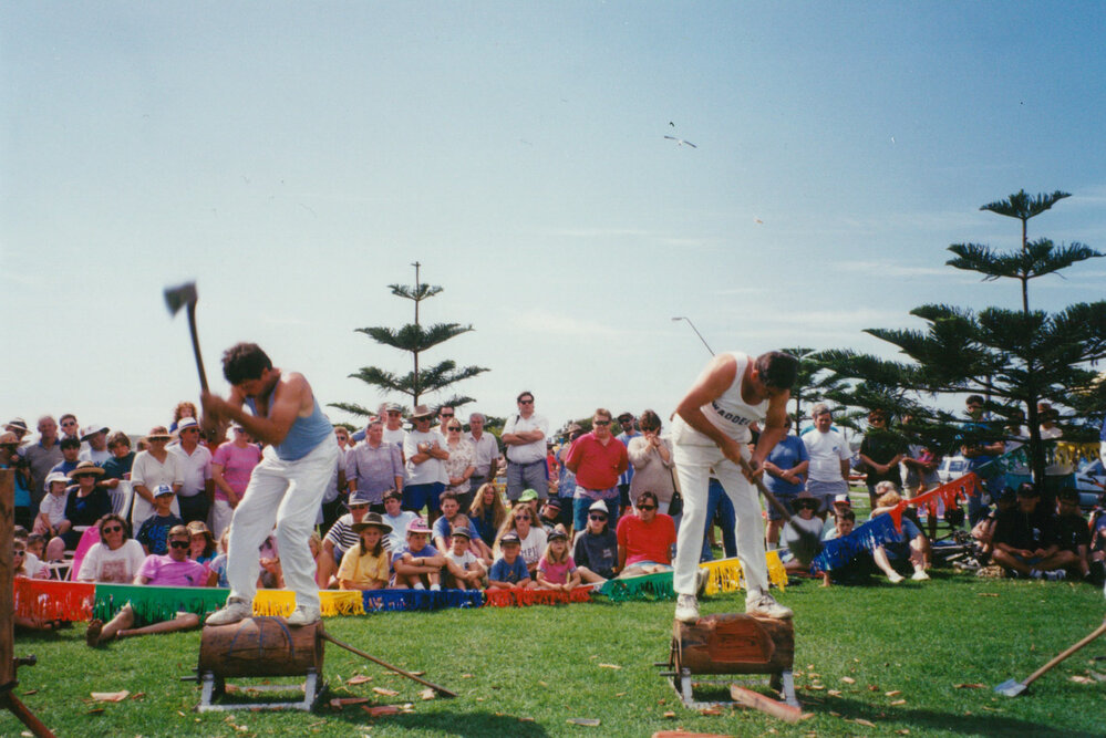 Wood chop at Breakfast by the Lake 1996