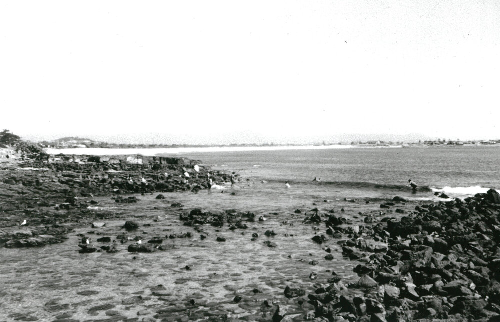 Surfing near the causeway at Shellharbour 1994