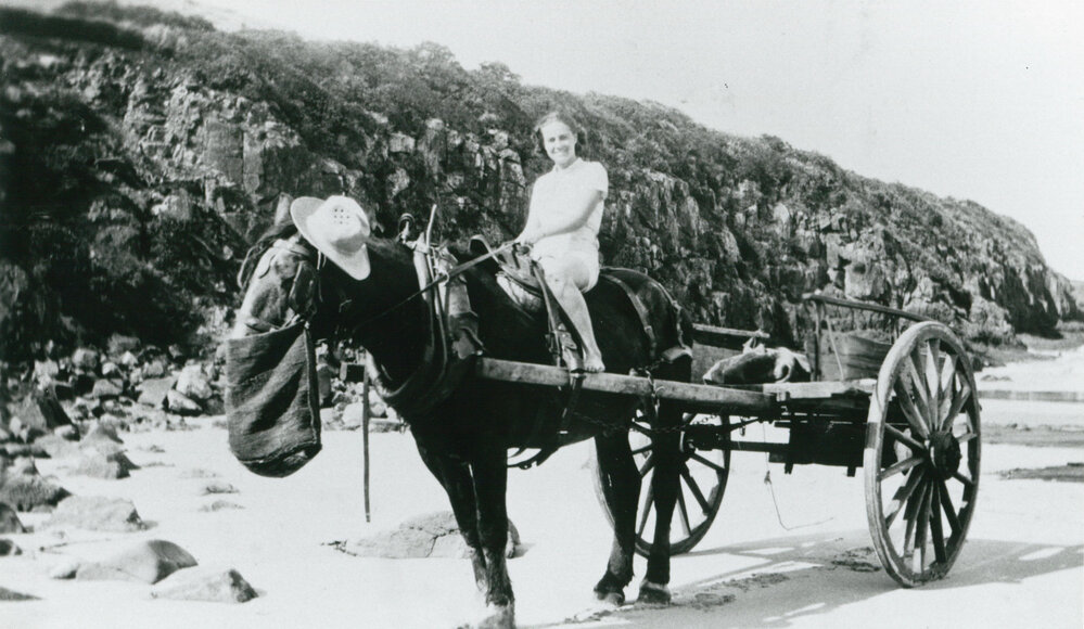 Rose Fisher (later Hockey) at Killalea Beach
