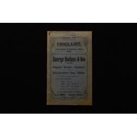 George Hudson & Son Price List