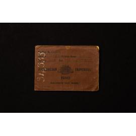 Australian Imperial Force Soldier's Pay Book - Alexander Bromley Jones