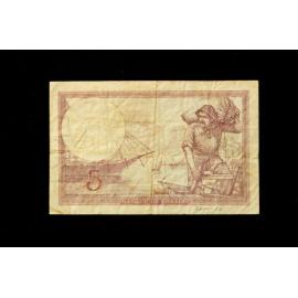 Bank Note Cinq Francs Banque De France - Alexander Bromley Jones