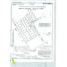 Plan Subdivision Conveyance Registered No 756 Book 678