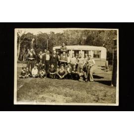 Photograph Of Group Next To Dapto/Wollongong Bus