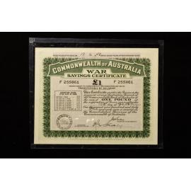 War Savings Certificate