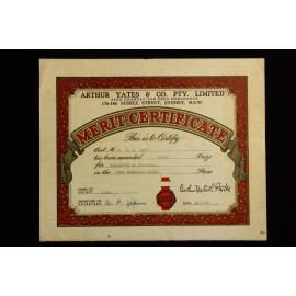 Merit Certificate