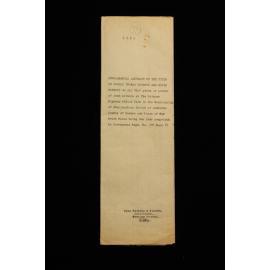 Supplemental Abstract Of Title Anston House