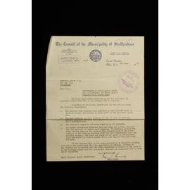 Letter Regarding Certificate Of Compliance Anston House