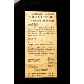 Shellharbour Automatic Exchange Instruction Sheet