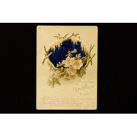 Christmas Card from Samuel Charles Atchison to Sister, Lizzie