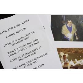 Frank And Zara Jones Family History