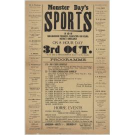 Monster Day's Sports Programme