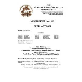 Tongarra Heritage Society Newsletter 255 February 2021