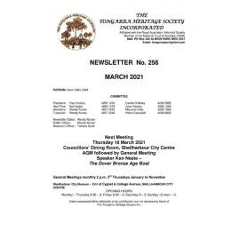 Tongarra Heritage Society Newsletter 256 March 2021
