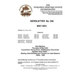 Tongarra Heritage Society Newsletter 258 May 2021