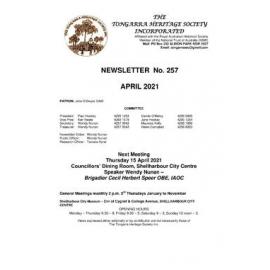 Tongarra Heritage Society Newsletter 257 April 2021