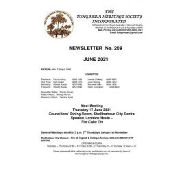 Tongarra Heritage Society Newsletter 259 June 2021
