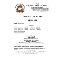 Tongarra Heritage Society Newsletter 268 April 2022