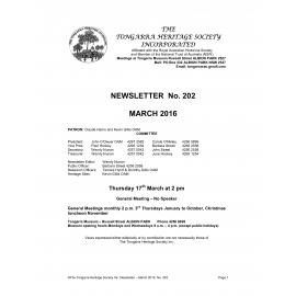 Tongarra Heritage Society Newsletter 202 March 2016