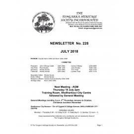Tongarra Heritage Society Newsletter 228 July 2018