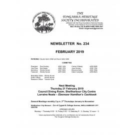 Tongarra Heritage Society Newsletter 234 February 2019