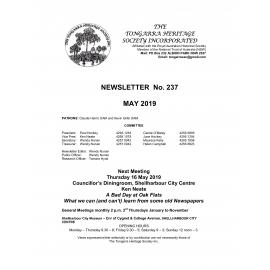 Tongarra Heritage Society Newsletter 237 May 2019