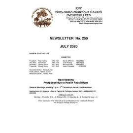 Tongarra Heritage Society Newsletter 250 July 2020