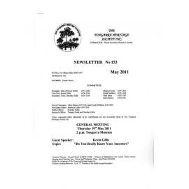Tongarra Heritage Society Newsletter 153 May 2011