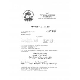 Tongarra Heritage Society Newsletter 155 July 2011