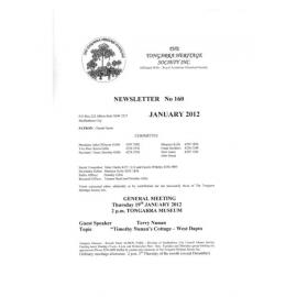 Tongarra Heritage Society Newsletter 160 January 2012