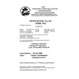 Tongarra Heritage Society Newsletter 163 April 2012