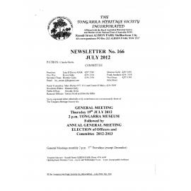 Tongarra Heritage Society Newsletter 166 July 2012