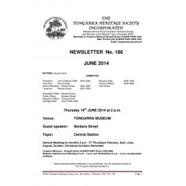 Tongarra Heritage Society Newsletter 186 June 2014