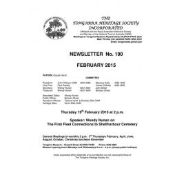 Tongarra Heritage Society Newsletter 190 February 2015