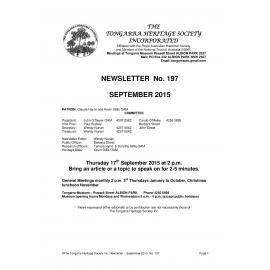 Tongarra Heritage Society Newsletter 197 September 2015