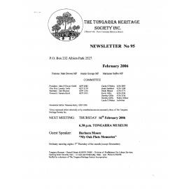 Tongarra Heritage Society Newsletter 95 February 2006