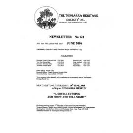 Tongarra Heritage Society Newsletter 121 June 2008