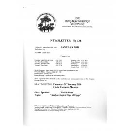 Tongarra Heritage Society Newsletter 138 January 2010