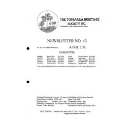 Tongarra Heritage Society Newsletter 42 April 2001