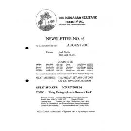 Tongarra Heritage Society Newsletter 46 August 2001